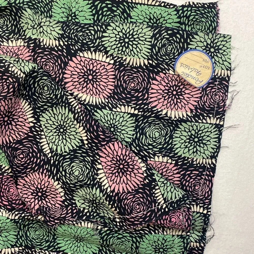 Vintage Fabric Remnant Lot of 6 VARIETY **READ**